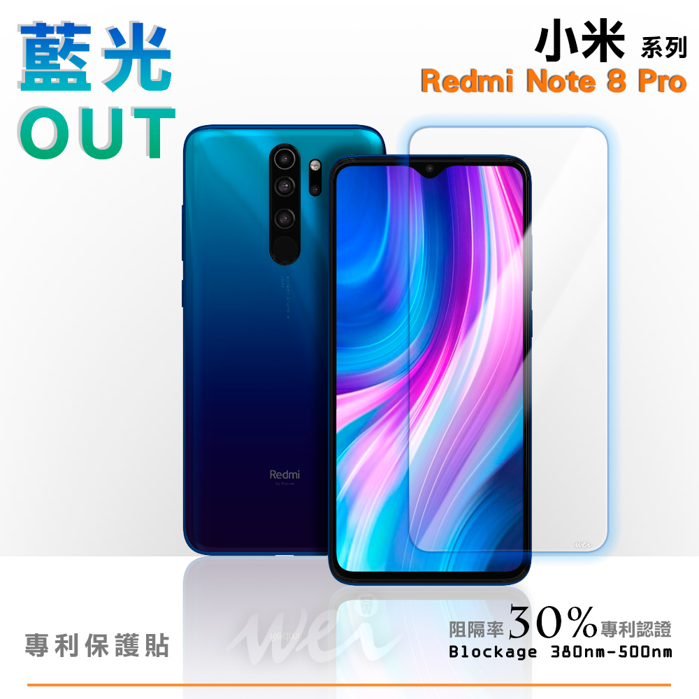 膜力威 小米 Redmi Note 8 Pro 專利抗藍光保護貼