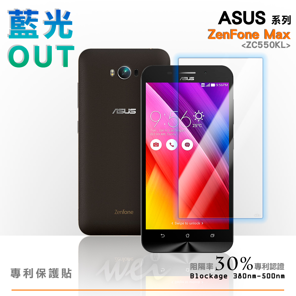 膜力威 ASUS ZenFone Max (ZC550KL) 專利抗藍光保護貼