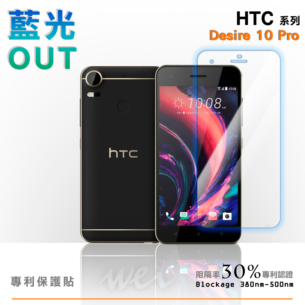膜力威 HTC Desire 10 Pro 專利抗藍光保護貼
