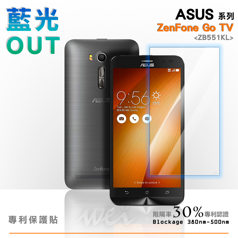 膜力威 ASUS ZenFone Go (ZB552KL) 專利抗藍光保護貼