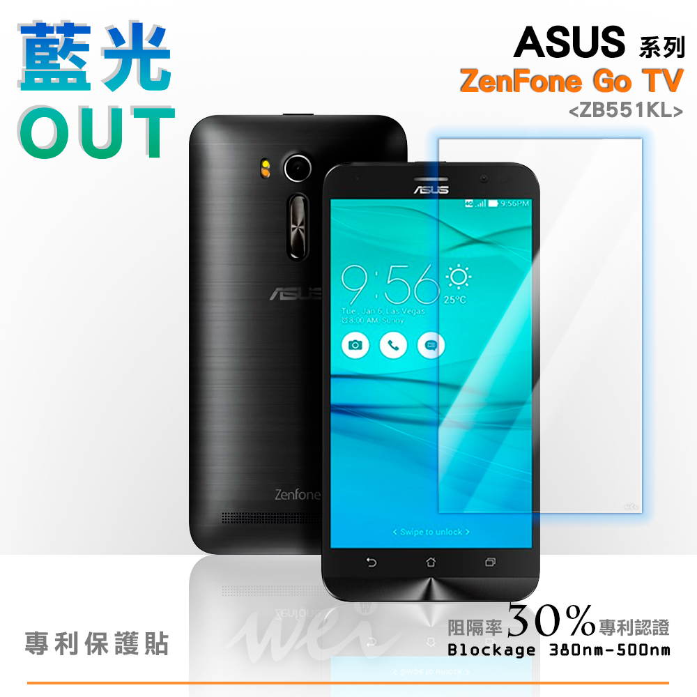 膜力威 ASUS ZenFone Go TV (ZB551KL) 專利抗藍光保護貼